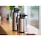 Service Ideas Coffee at a Touch Carafe, Glass Vacuum Insulated, 1 Liter, Brushed HPS191 - alternate 2